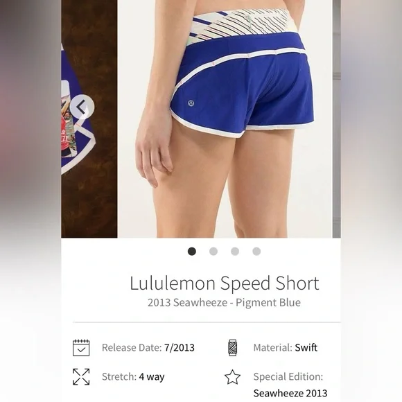 Lululemon Seawheeze Speed Up Shorts LR 2.5” size 4 - Picture 7 of 7